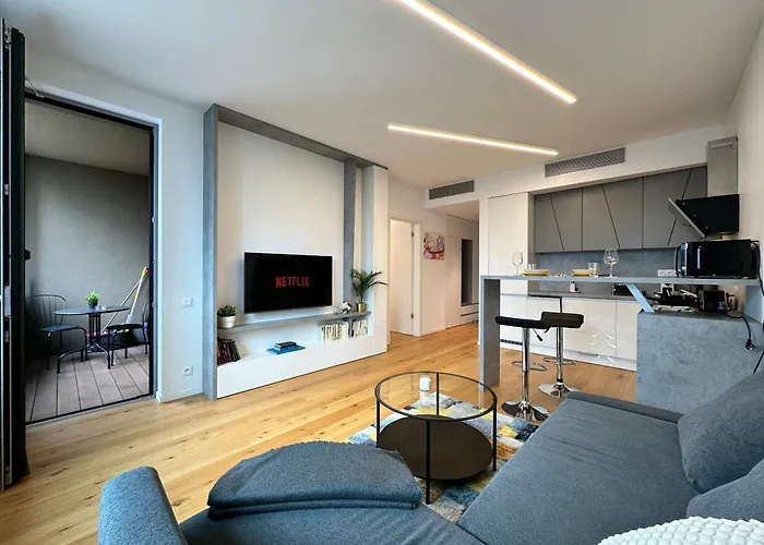 Apartamento Sky1 Modern Aptm With Rooftop View 30 Floor Bratislava